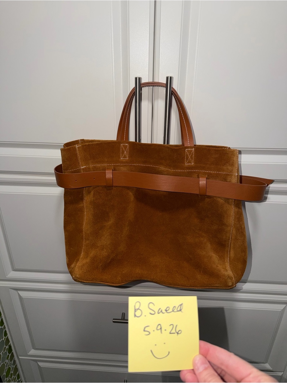 Parker Thatch Caramel Suede Belted Mimi Excellent used condition - Picture 4 of 14